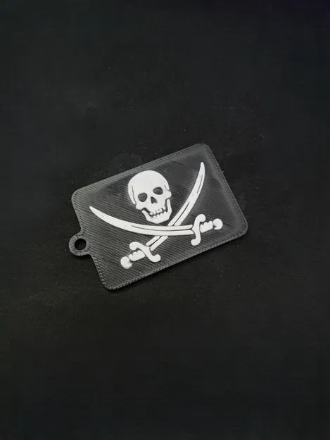 Móc khóa Cờ Hải Tặc (Pirate Flag Keychain) - Image 2