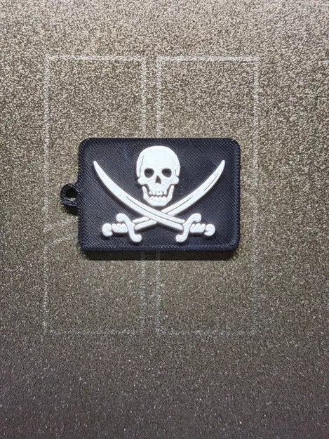 Móc khóa Cờ Hải Tặc (Pirate Flag Keychain) - Image 3