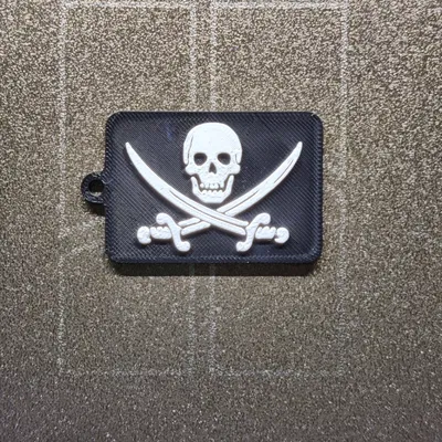 Móc khóa Cờ Hải Tặc (Pirate Flag Keychain)