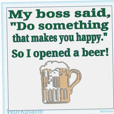 Bảng hiệu “Opening a Beer”