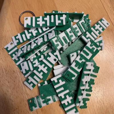 Móc Khóa Ảo Giác Quang Học Chúa Jesus (Jesus Optical Illusion Key Tag)