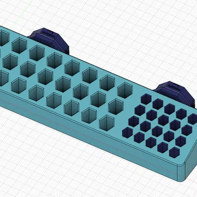 Multiboard: Giá đựng bit 44 khe với SNAP Connectors 6mm & 4mm