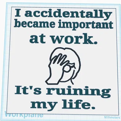 Bảng hiệu “Important At Work”