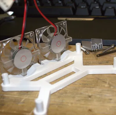 Giá gắn PrintrBoard kèm quạt (PrintrBoard Mount w/Fans)