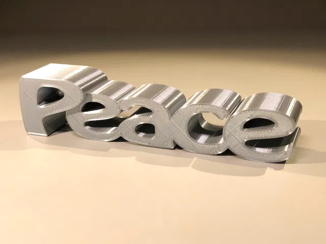 Peace – Trang trí chữ 3D mùa lễ - Image 2