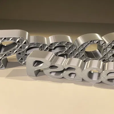 Peace – Trang trí chữ 3D mùa lễ