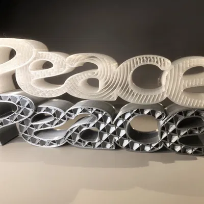 Peace – Trang trí chữ 3D mùa lễ