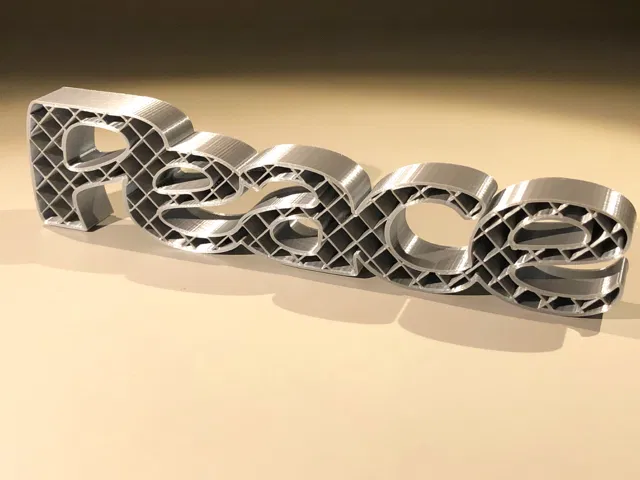 Peace – Trang trí chữ 3D mùa lễ - Image 5