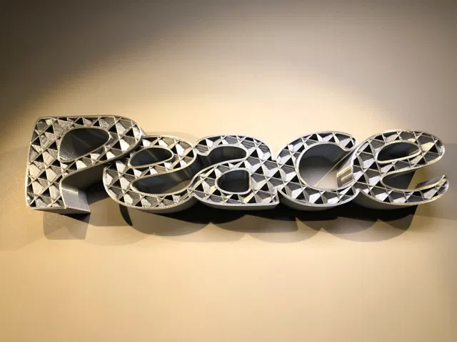 Peace – Trang trí chữ 3D mùa lễ - Image 6