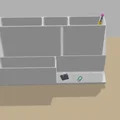Khay sắp xếp bàn (Desk Orginizer) có ngàm nam châm - Thumbnail 2