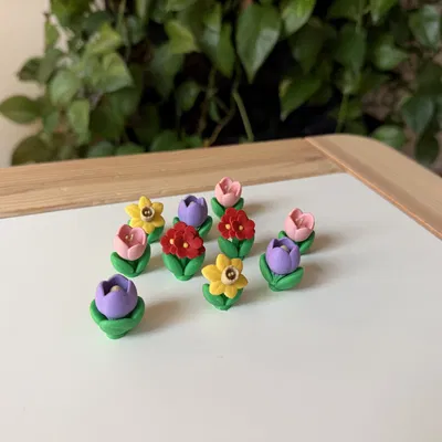 Primrose (Primula) – Mẫu hoa dại realistic có màu