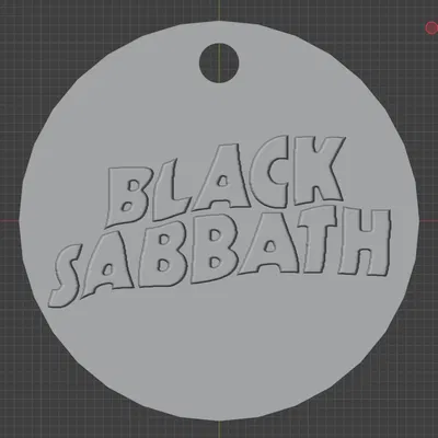 Móc khóa logo gốc Black Sabbath
