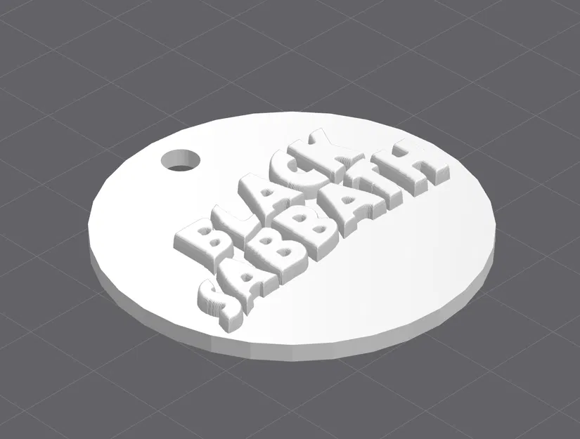 Móc khóa logo gốc Black Sabbath - Image 2