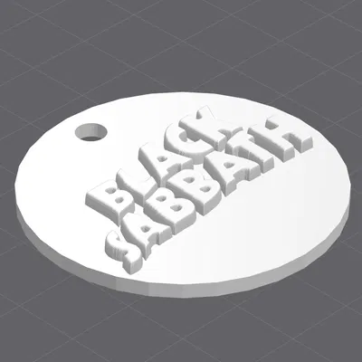 Móc khóa logo gốc Black Sabbath