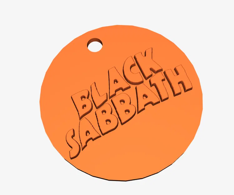 Móc khóa logo gốc Black Sabbath - Image 3