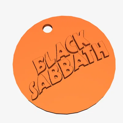 Móc khóa logo gốc Black Sabbath