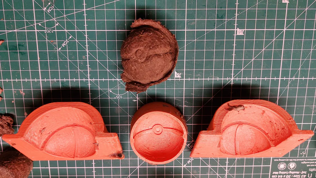 Khuôn giấy Pokeball (Pokeball paper mold) - Image 1