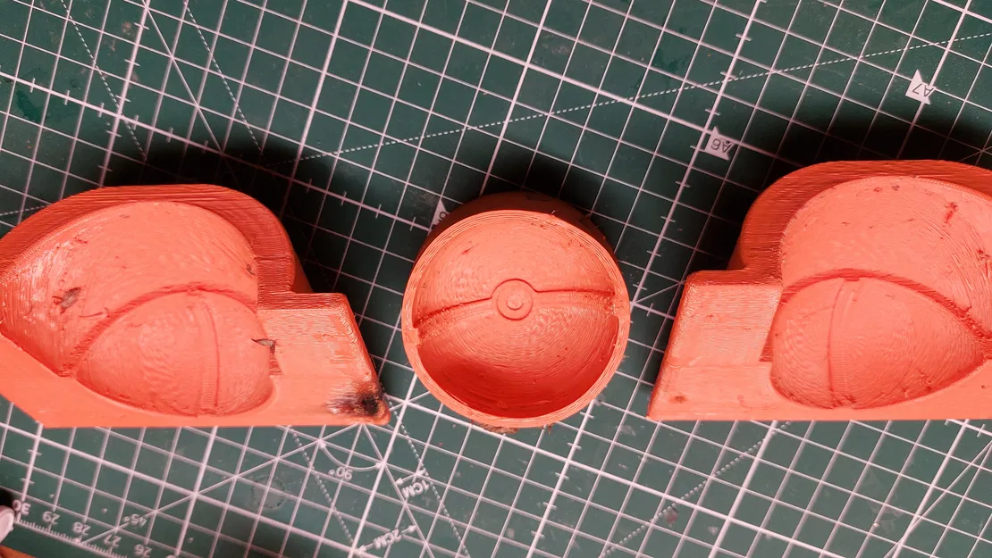 Khuôn giấy Pokeball (Pokeball paper mold) - Image 3