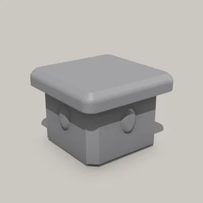 Nắp bịt thép hộp 3/4"×3/4" 18 SWG Mild Steel (Box Tube Caps)