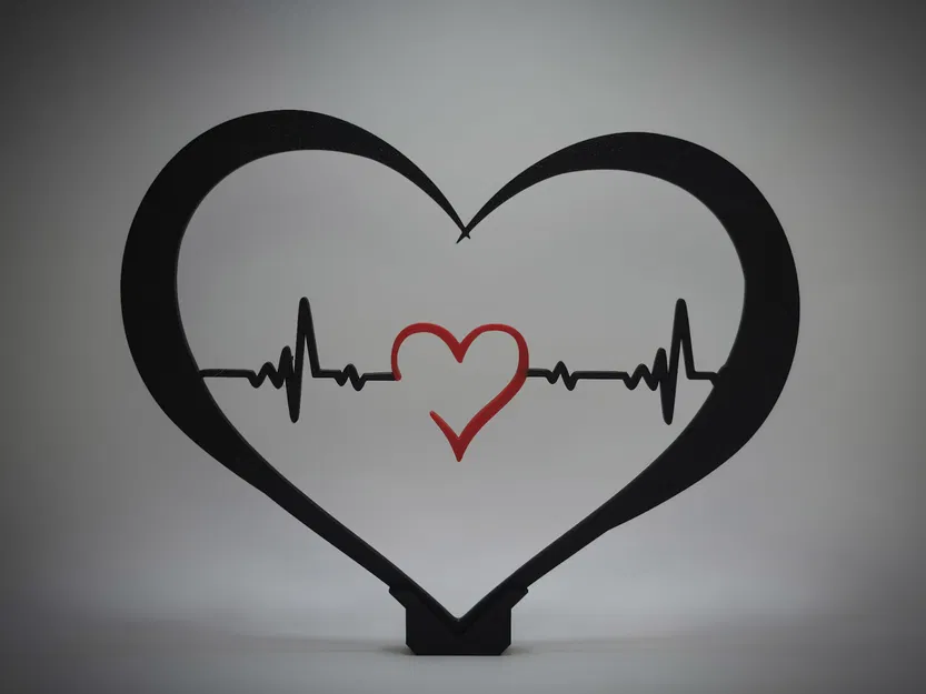 Heartbeat Wall Art - Freestanding Decor (Tranh treo tường & đồ trang trí đứng) - Image 1