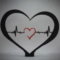 Heartbeat Wall Art - Freestanding Decor (Tranh treo tường & đồ trang trí đứng) - Thumbnail 1