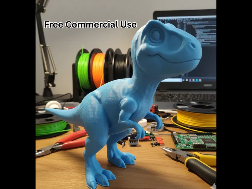 Allosaurus Bán Hiện Thực (Semi-Realistic) Tỉ Lệ Chibi - Image 1