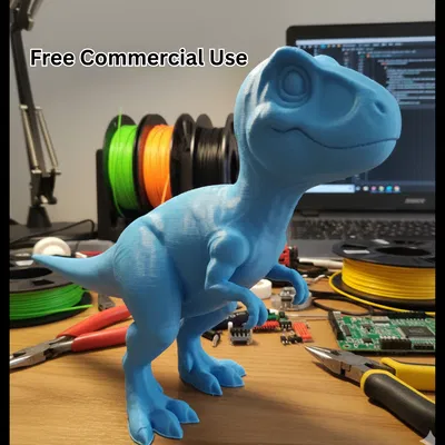 Allosaurus Bán Hiện Thực (Semi-Realistic) Tỉ Lệ Chibi