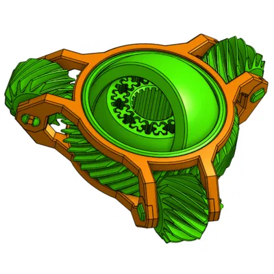 Đồ chơi fidget “tất cả trong một”: bearing + gyroscope + gear