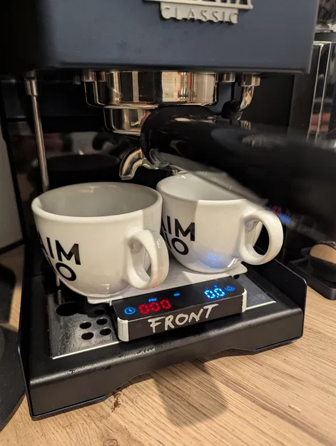 Nắp mở rộng cho cân espresso để đặt 2 ly - Image 1