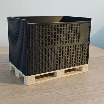 Pallet cage - Lồng lưới đặt trên pallet cho xe nâng Bruder