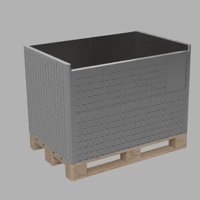 Pallet cage - Lồng lưới đặt trên pallet cho xe nâng Bruder