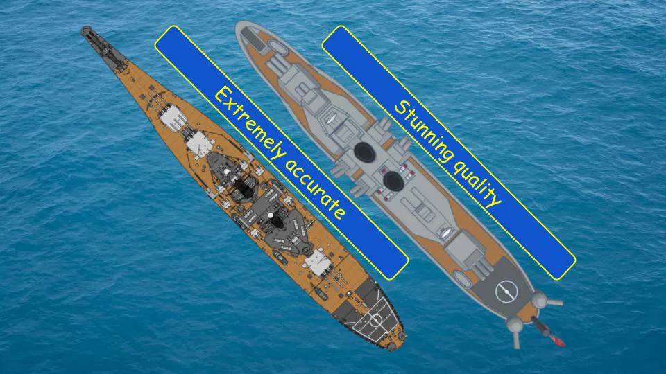 The USS Wisconsin - No Supports - Image 2