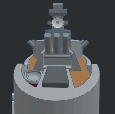 The USS Wisconsin - No Supports