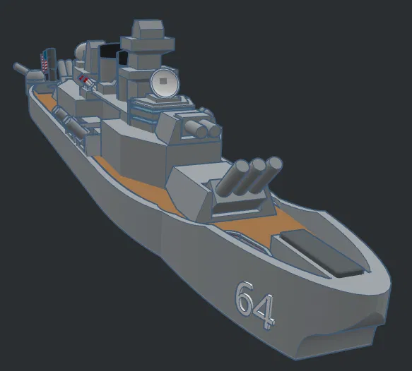 The USS Wisconsin - No Supports - Image 7