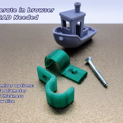 Kẹp Dây Tròn Bắt Vít (Screw-In Circular Cable Clip)