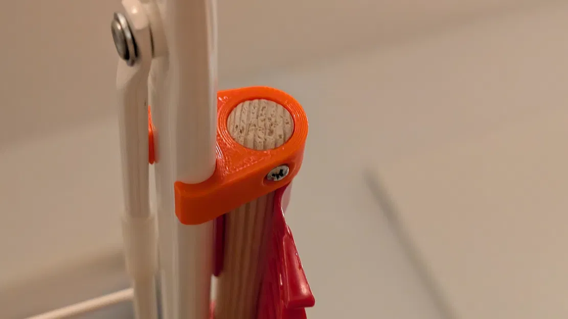 Adapter giàn phơi Ikea MULIG sang móc treo vớ Leifheit (15mm) - Image 2