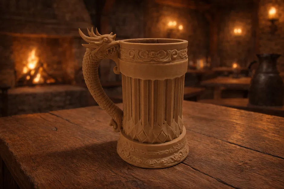 Ly Bia Rồng / Giá Đỡ Lon Bia (Dragon Beer Mug / Beer Can Holder) - Image 1