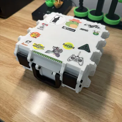 (Remix) Hộp Gridfinity nắp trơn xếp chồng 18x13cm – bản Short