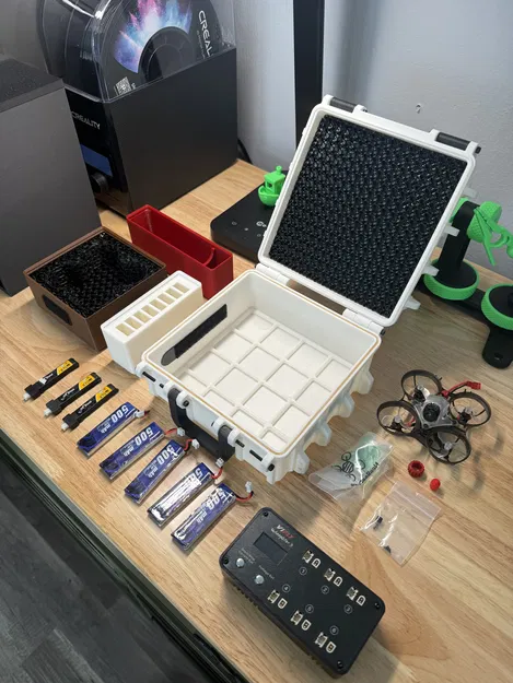 (Remix) Hộp Gridfinity nắp trơn xếp chồng 18x13cm – bản Short - Image 4