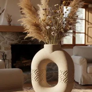 Florero 16 – Bình hoa dập nổi