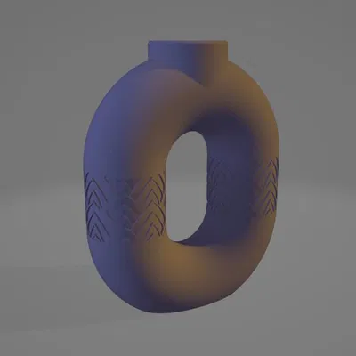 Florero 16 – Bình hoa dập nổi