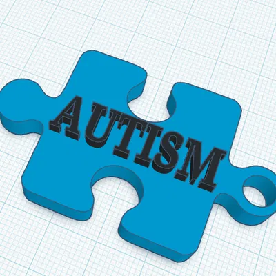 Móc khóa puzzle Autism – brelok do kluczy autyzm