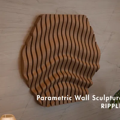 RIPPLE – Tác phẩm treo tường Parametric tối giản