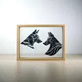 String Art Hai Chú Chó (Dogs String Art) - Thumbnail 2