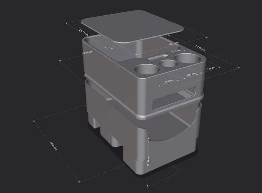 Bệ centre console cho xe van LDV (LDV van centre console) - Image 1