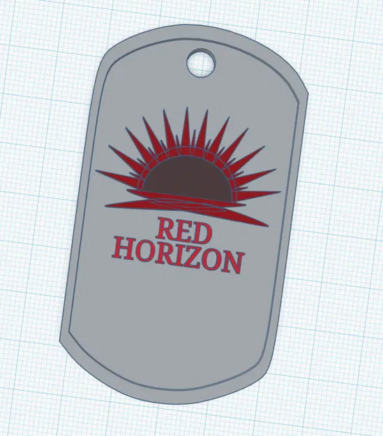 Thẻ bài Dogtag cosplay Red Horizon - Image 1