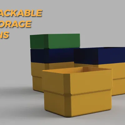 Hộp Lưu Trữ Xếp Chồng (Vase Mode)