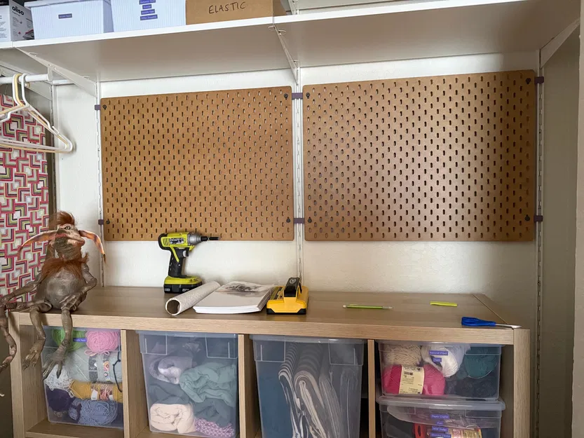 Ngàm gắn pegboard IKEA SKADIS vào BOAXEL, kéo dài 1mm - Image 1