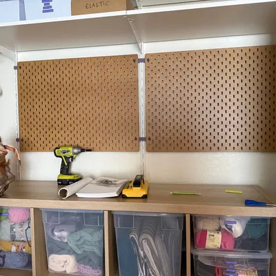 Ngàm gắn pegboard IKEA SKADIS vào BOAXEL, kéo dài 1mm