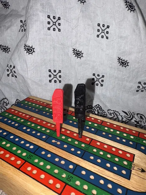 Chốt cribbage khắc tên Bà và Ông - Image 1